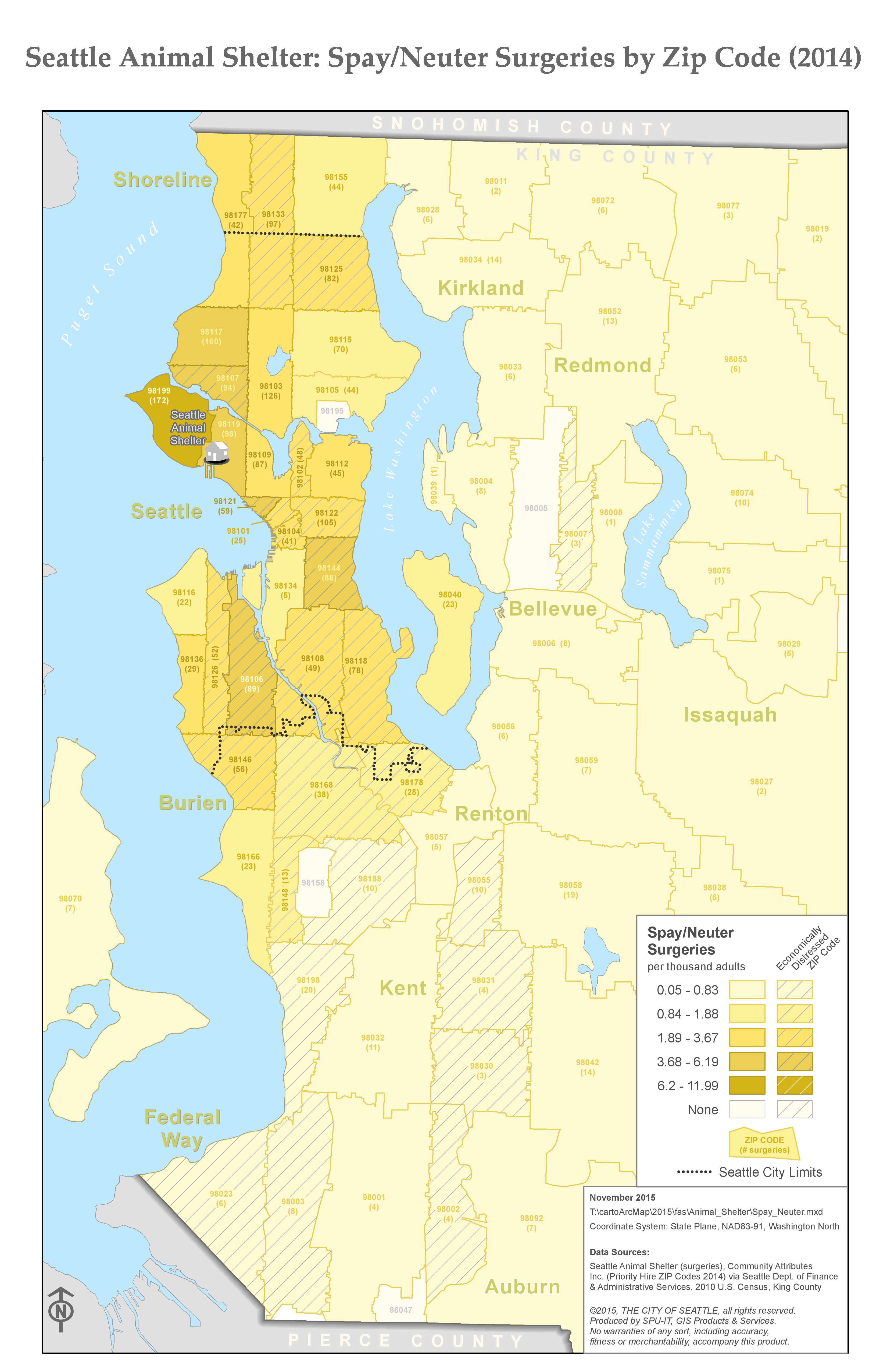 City Seattle Zip Code Map